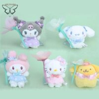 Gold Sanrio Elf Fantasy Series Sang Trọng Đồ Chơi Khóa Chìa Khóa Hello Kitty Cinnamoroll Móc Chìa Khóa Kuromi My Melody Pom Pom Purin Mặt Dây Chuyền Quà Tặng VN