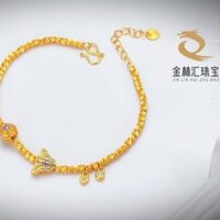 Gold Shop Vòng Tay Bướm Vàng Vỡ Thiết Kế Màu Men Kim Cương Niche Cao Cấp Phù Hợp Với Thời Trang Cát Vàng Vòng Tay 3.13 2A77
