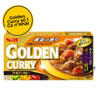 Golden Curry S&B số 1/ Viên cà ri cô đặc nhập khẩu Nhật Bản/ Hộp 198gr/ Dùng để nấu súp và cà ri
