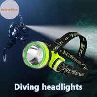 Goldensilver Di Động Sạc Lặn Đèn Pha 350m Dưới Nước 2 Chế Độ Ánh Sáng Chống Thấm Nước Đèn LED Siêu Sáng Diver Spearfishing Đèn Pha VN
