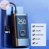Goldensilver Máy bơm Mini cầm tay cho lốp xe đạp Máy nén khí Mini Máy bơm lốp xe đạp có đồng hồ đo Xe đạp leo núi Máy bơm lốp xe đạp đường bộ VN