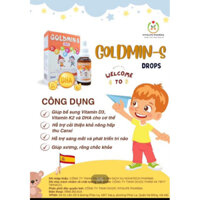 GOLDMIN-S d3k2 bo sung d3k2 dha cho bé giúp  bé phát triển xương  chắc khỏe  , phát triển não bộ tăng hấp thuj canxi