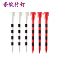 Golf Nail Tre T Thang 70 / 83mm Nhiều Màu Sắc Sọc In Cuộc Thi TEE Phong Cách Mới Hỗ Trợ Có Thể Tùy Chỉnh Logo