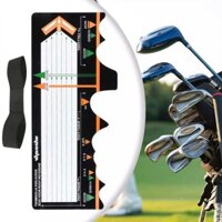 Golf Swing Stance Mat Beginners with Aid Pad Boost Power Control and Striking Improvement