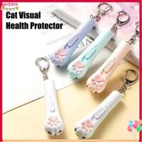 GOLFDIN Có móc khóa Bút máy chiếu cho thú cưng Sạc USB Đa chức năng Trêu ghẹo mèo bằng Bút bi hình bàn chân Đồ dùng cho thú cưng