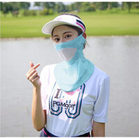 Golfmax Khẩu trang chống nắng golf nữ PGM - KOZ004 -  Xanh