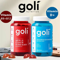 Goli Ashwagandha Gummies+Goli Apple Cider Vinegar Gummies 60 viên