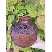 gốm bàu trúc được làm thủ công 100% .