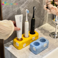 Gốm Điện Bàn Chải Đánh Răng Giá Kem Đánh Răng Bồn Rửa Bàn Chải Đánh Răng Lưu Trữ Giá Để Đồ Phòng Tắm Vệ Sinh Đồ Lưu Trữ