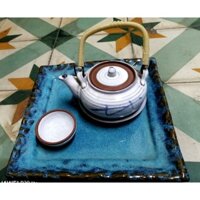 Gốm NHẬT BẢN: Ấm trà độc ẩm có đĩa lót ghép – 466 12 04 2022