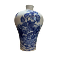 Gốm Sứ Mai Bình Tích Tiền Ngưu Hậu Lộc Niên Đại Khang Hy