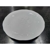 GỐM SỨ MINH LONG - DĨA TRÒN 25CM (SEN TRẮNG)