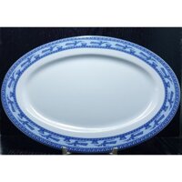 GỐM SỨ MINH LONG - Dĩa xoài 25cm (Chim Lạc)