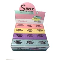 Gôm tẩy chì 4B nhiều màu STACOMER014B - tím