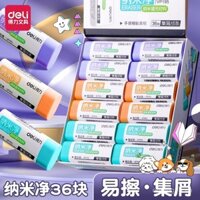 Gôm tẩy Deli nâng cấp mới, sạch nano, không để lại cặn, siêu sạch, hình thức cao cấp, đặc biệt cho học sinh tiểu học, thu gom cặn cao, không có mảnh vụn, gôm tẩy không dấu vết cho trẻ mẫu giáo, dải tẩy nghệ thuật.