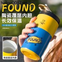 Gốm Thông Minh Cà Phê Giữ Nhiệt Cốc Cao Cấp Bé Gái Di Động Nam Thép Không Gỉ 304 Bảo Quản Lạnh Kèm Cốc Nước