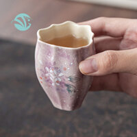 Gốm Trung Quốc Trà Cốc Họa Tiết Hoa KungFu Trà Dành Cho Nữ