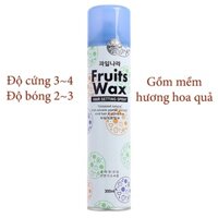 Gôm xịt tạo kiểu tóc mềm, giữ nếp lâu Welcos Fruit Wax Hair Spray Hair Setting Spray 300ml
