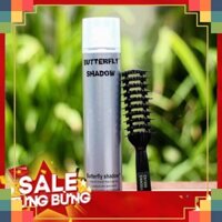 Gôm xịt tóc Butterfly Shadow 320ml | Keo xịt tóc Butterfly Shadow 320ml công nghệ Đức + Tặng lược tạo kiểu Chaoba