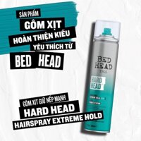 Gôm Xịt Tóc Giữ Nếp Cứng Và Bền Tigi Bed Head’s Hard Head 385ml