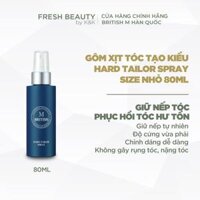 Gôm xịt tóc (keo xịt tóc)nam nữ BRITISH M Hard Tailor Spray tạo kiểu giữ nếp, không nặng tóc, dễ dàng đổi kiểu 80ml