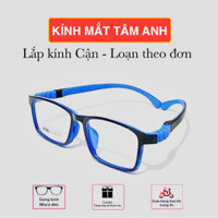 Gọng dẻo, gọng kính trẻ em nhựa dẻo dáng vuông dành cho bé từ 8 đến 15 tuổi
