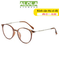 Gọng Kiếng Cận Nam Nữ ALOLA Mặt Kính Tròn Chông Tia UV Đổi Màu Khi Ra Nắng Thời Trang -1.0/-2.0/-3.0/-4.0/-5.0/-6.0