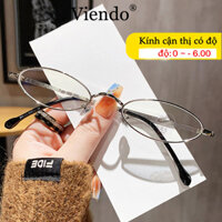 Gọng Kiếng Cận Nữ VIENDO Kính Cận Gọng Nhỏ Bäu Duc Oval Kim Loại Chông Tia UV Ánh Sáng Xanh Đổi Màu Khi Ra Nắng Thời Trang -1.0/-2.0/-3.0/-4.0/-5.0/-6.0