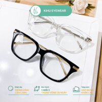 Gọng kính cận dáng vuông 2 màu đen trắng H55-01 - Kính mắt phụ kiện thời trang nam nữ Kihu Eyewearr