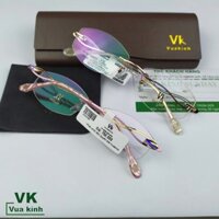 Gọng kính cận khoan không viền titan VK63