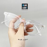 Gọng Kính Cận, Kính Giả Cận GM V Dáng Vuông Nhỏ Hàn Quốc - BLUE LIGHT - Trong Suốt