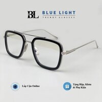 Gọng Kính Cận, Kính Mắt Nam Nữ, Mắt Vuông To Viền Đen Phong Cách Hàn Quốc - BLUE LIGHT