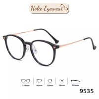 Gọng kính cận mắt tròn 9535 mắt kính cận nam nữ Holie Eyewear