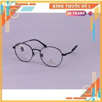 Gọng kính cận mắt tròn chất liệu titanium siêu bền May Blanc Eyewear 87010