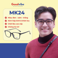 Gọng kính cận nam mắt vuông nhựa kim loại thời trang cao cấp, phong cách trẻ trung chống tia UV MK24