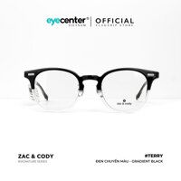 Gọng kính cận nam nữ A47-S chính hãng TERRY by ZAC CODY nhập khẩu Eye Center Vietnam - C4 Đen chuyển màu