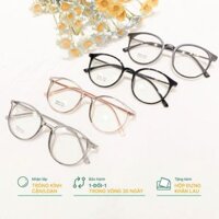 Gọng kính cận nam nữ dáng bầu tròn - Kính mắt gọng nhựa nhiều màu 8162 Kihu Eyewear
