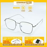 Gọng kính cận nam nữ Kính giả cận hợp kim 72502 thời trang tròng chống UV400