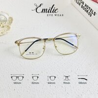 Gọng kính cận nam nữ Lami vuông ⚡𝑭𝑹𝑬𝑬𝑺𝑯𝑰𝑷⚡ 2713 Unisex - Mảnh nhẹ nhựa dẻo - Emilie eyewear