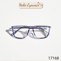 Gọng kính cận nam nữ mắt vuông gọng nhựa lõi kim loại năng động 17168 Holie Eyewear