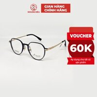 Gọng kính cận nam nữ NHUNG HIẾU dáng lục giác 89502 titan cao cấp