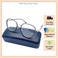 Gọng Kính Cận Nam Nữ Thời Trang Form Tròn Gọng Kim Loại PhúcHânStore Nhiều Màu Tặng Bao Da Mk064