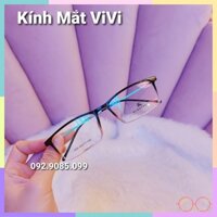 Gọng kính cận nam nữ thời trang dáng vuông nhỏ thanh mảnh V1220, Nhận cắt cận viễn loạn Kính mắt ViVi