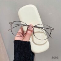 Gọng kính cận nam nữ Chilistore Kính cận thời trang mắt tròn 8096