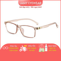 Gọng kính cận nhựa dẻo dáng chữ nhật 214 mắt kính cận nam nữ Holie Eyewear