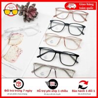 Gọng Kính Cận Nhựa Trong  Mắt Vuông Tròn To  Gọng Kính Cao Cấp Phong Cách Hàn Quốc