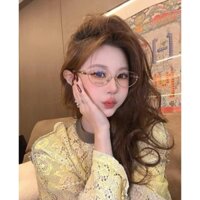 Gọng kính cận nữ CL mắt mèo kim loại cao cấp tiểu thư 2 màu