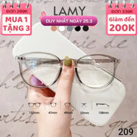 Gọng kính cận nữ LAMY chất liệu nhựa dẻo mắt kính cận nữ thời trang 209