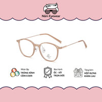 Gọng kính cận nữ mắt bầu tròn oval dẹt cho mặt nhỏ Nấm Eyewear 83088