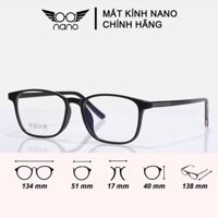 Gọng kính cận nữ nam, gọng kính vuông NANO 8245 phù hợp bạn nào mặt nhỏ phù hợp cả nam và nữ